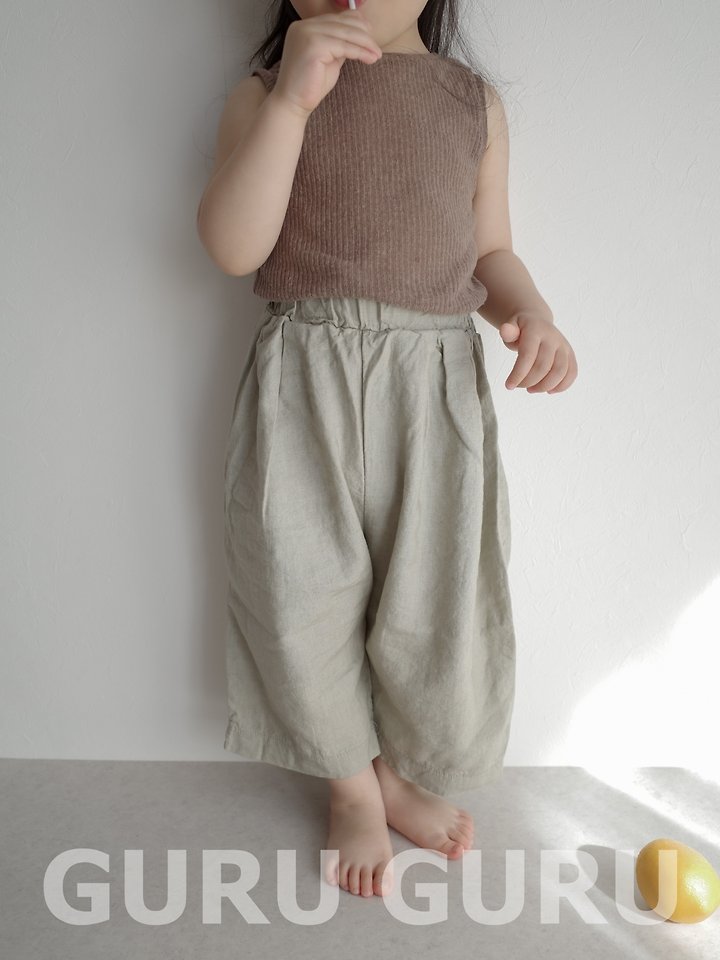 Guru Guru - Korean Baby Fashion - #babyoutfit - Maple Sleeveless - 12