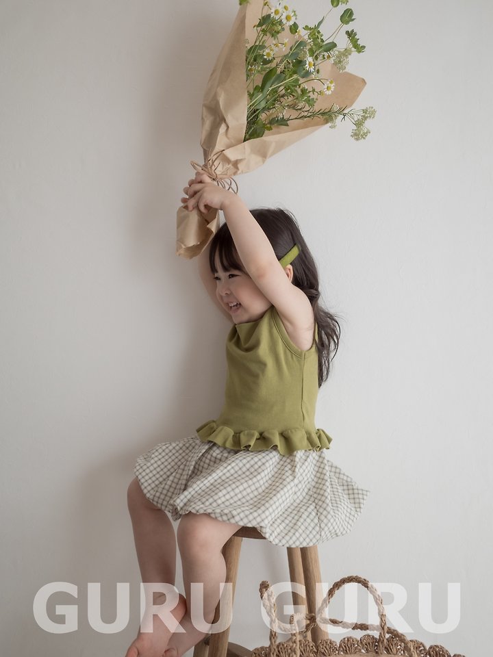 Guru Guru - Korean Baby Fashion - #babyoutfit - Frill Sleeveless - 11