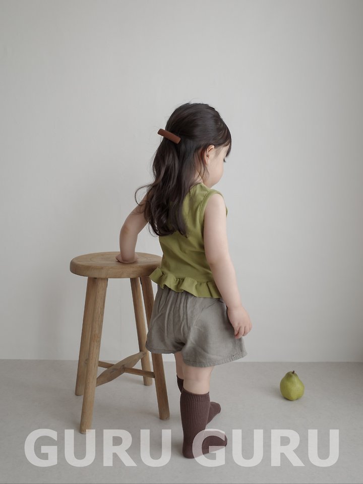 Guru Guru - Korean Baby Fashion - #babyoutfit - Linen Pocket Pants - 8