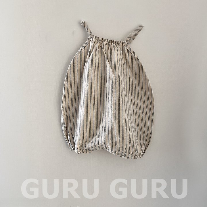 Guru Guru - Korean Baby Fashion - #babywear - Striped Romper - 3