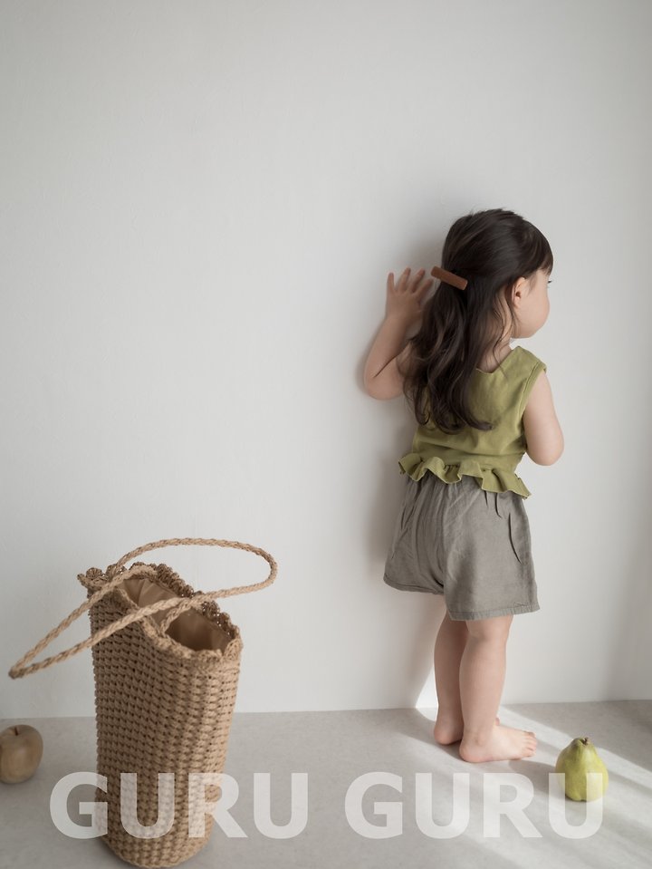 Guru Guru - Korean Baby Fashion - #babywear - Linen Pocket Pants - 10