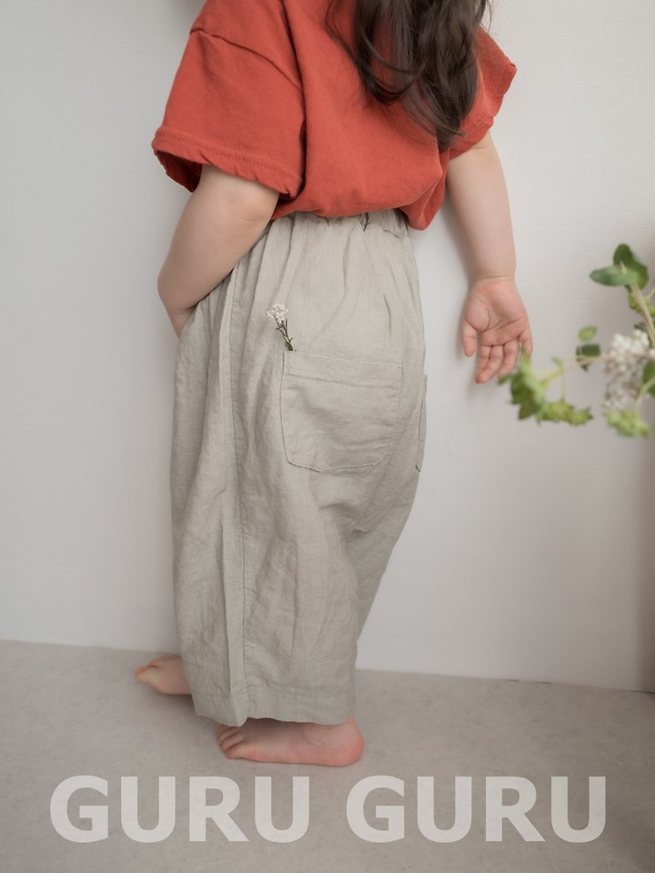 Guru Guru - Korean Baby Fashion - #babywear - Linen Wood Pants - 8