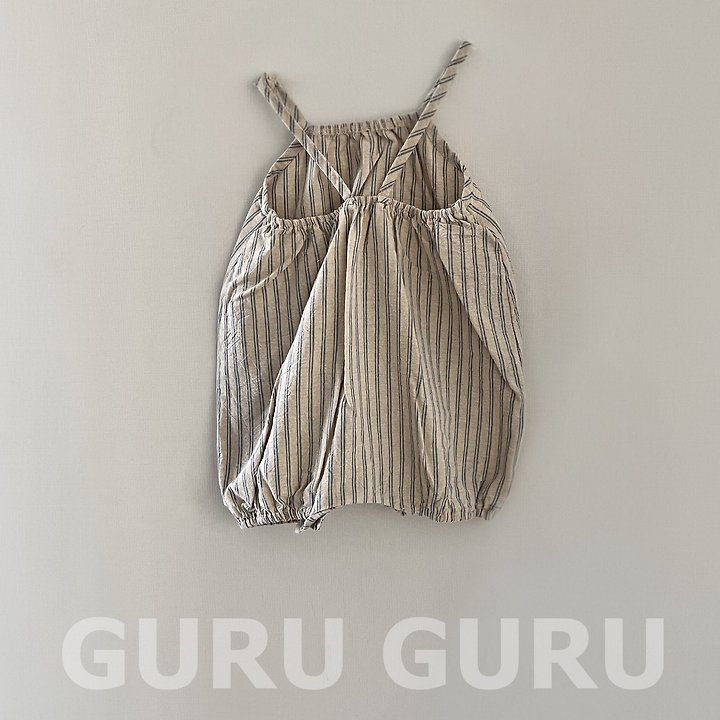 Guru Guru - Korean Baby Fashion - #babywear - Striped Romper - 4