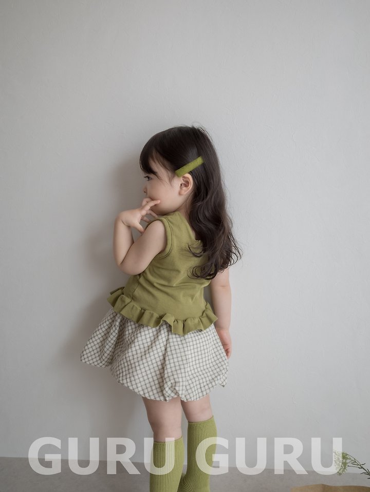 Guru Guru - Korean Baby Fashion - #smilingbaby - Check Cloud Skirt - 12