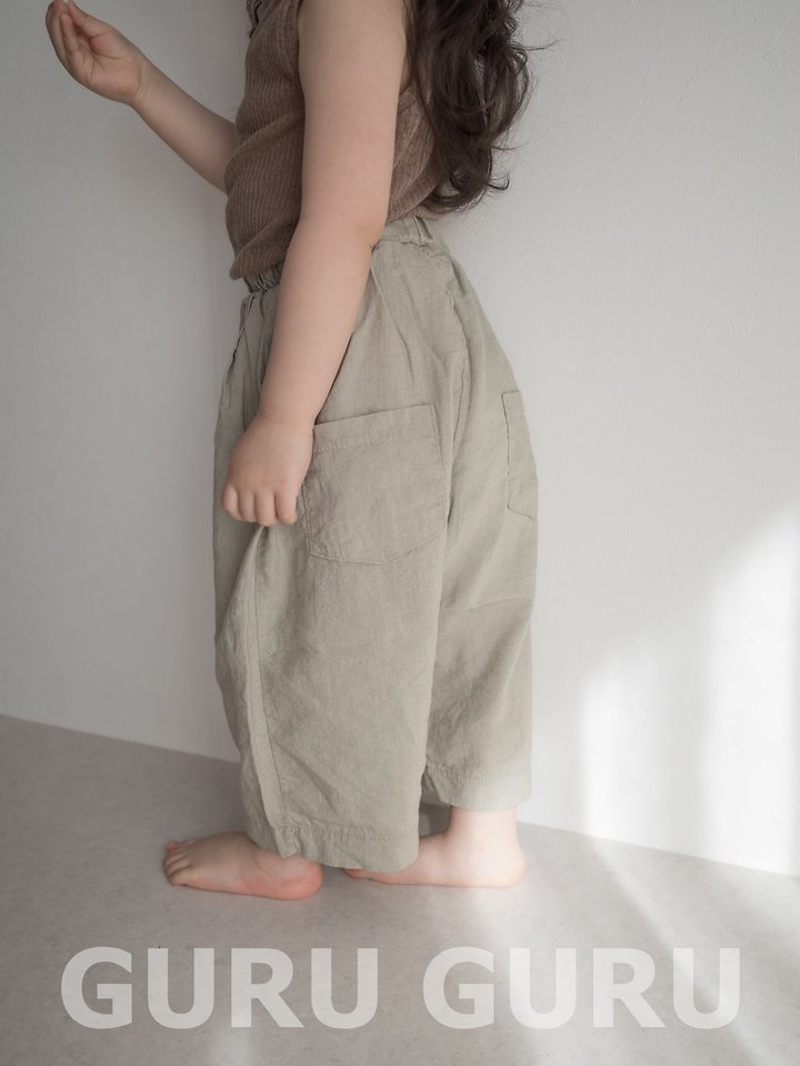Guru Guru - Korean Baby Fashion - #smilingbaby - Linen Wood Pants - 11