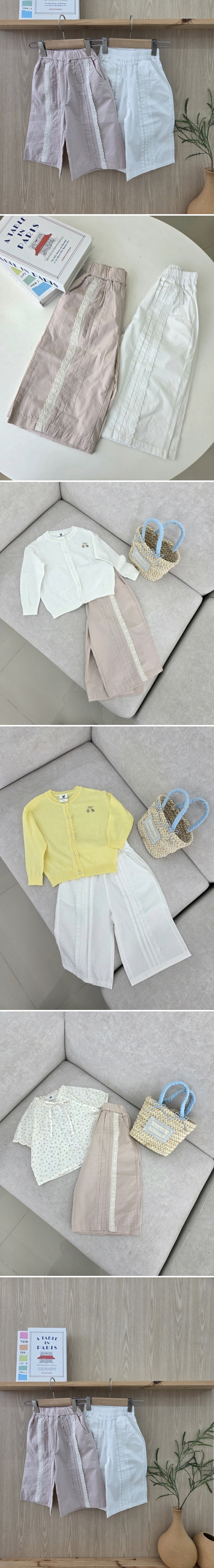 Hanacoco - Korean Children Fashion - #fashionkids - Pintuck Lace Pants