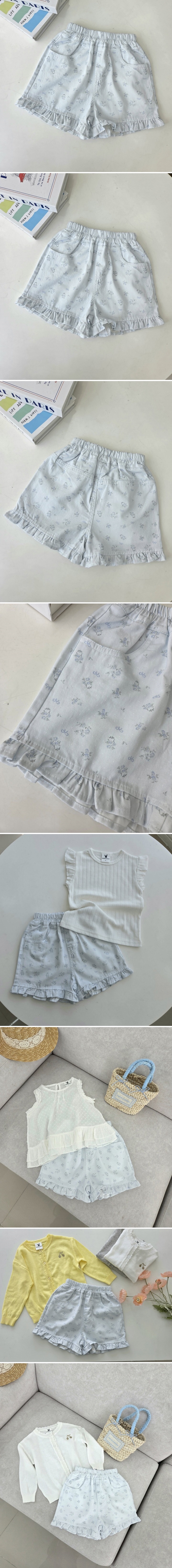 Hanacoco - Korean Children Fashion - #kidsshorts - Ice Flower Pants