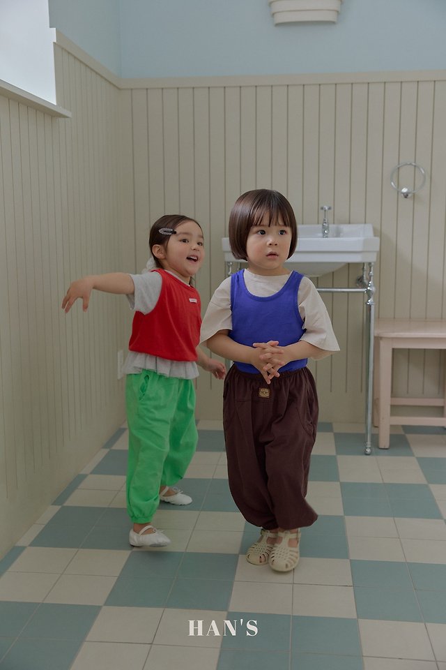 Han's - Korean Children Fashion - #Kfashion4kids - Panel Long Pants - 12