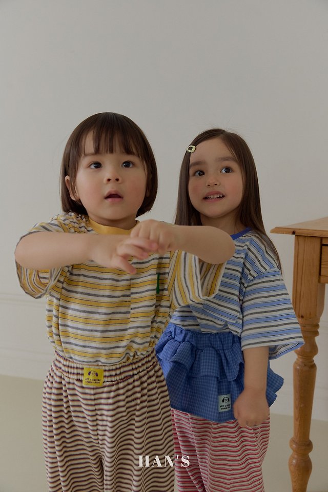 Han's - Korean Children Fashion - #childofig - Cans Stripe Tee - 8
