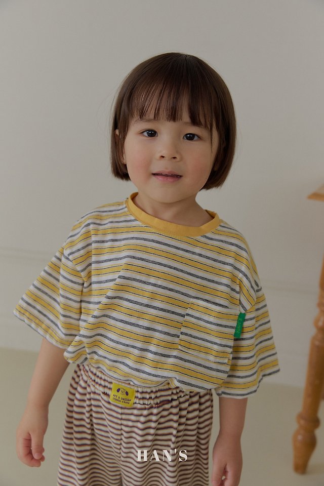 Han's - Korean Children Fashion - #childrensboutique - Cans Stripe Tee - 9
