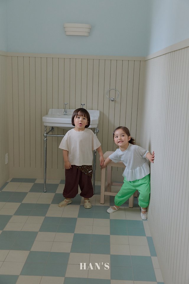 Han's - Korean Children Fashion - #childrensboutique - Panel Long Pants - 5