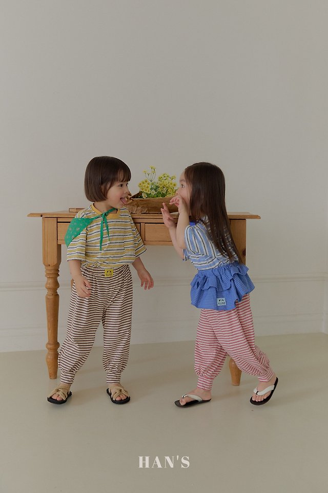 Han's - Korean Children Fashion - #fashionkids - Cans Stripe Tee - 12