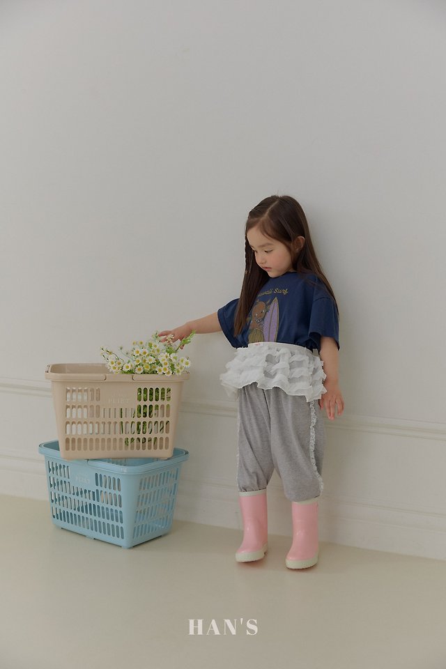 Han's - Korean Children Fashion - #fashionkids - Layered Skirt (Blue) - 6
