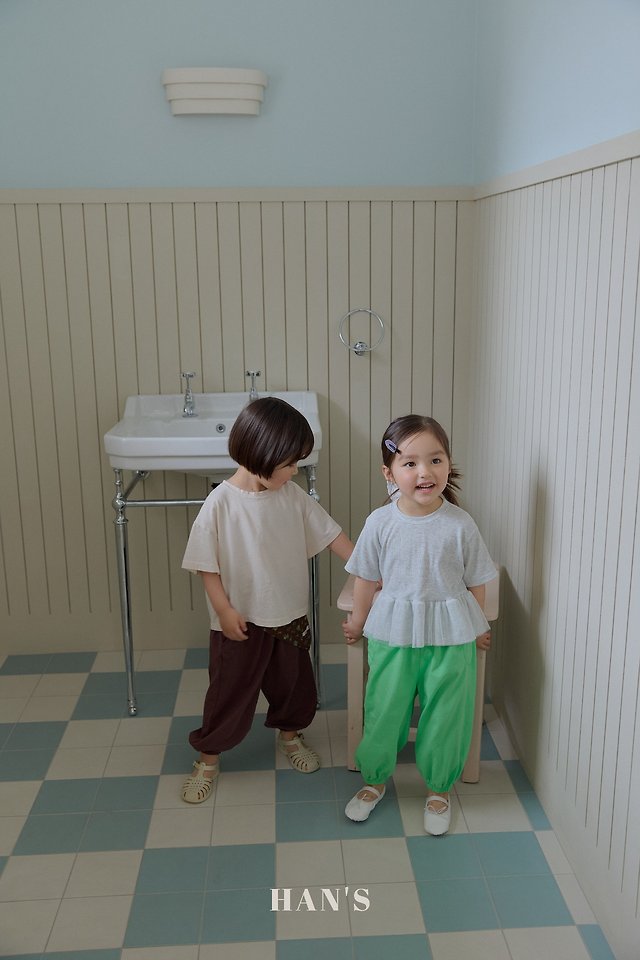Han's - Korean Children Fashion - #kidsshorts - Jeeve Shirring Tee - 12
