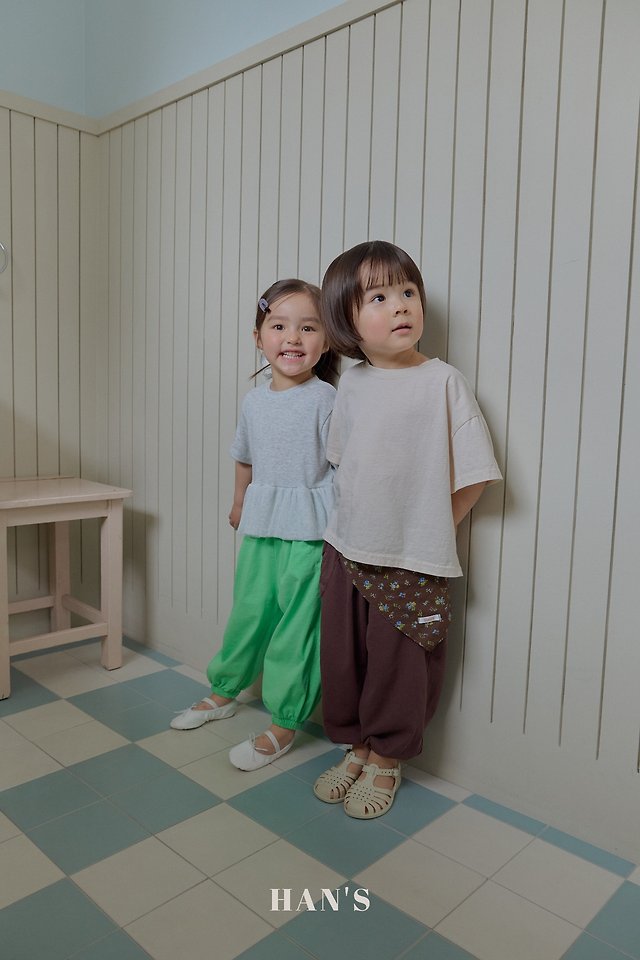Han's - Korean Children Fashion - #kidsshorts - Back Love You Tee - 12