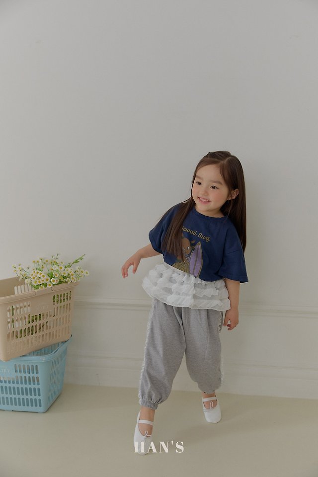 Han's - Korean Children Fashion - #kidsshorts - Layered Skirt (Blue) - 7