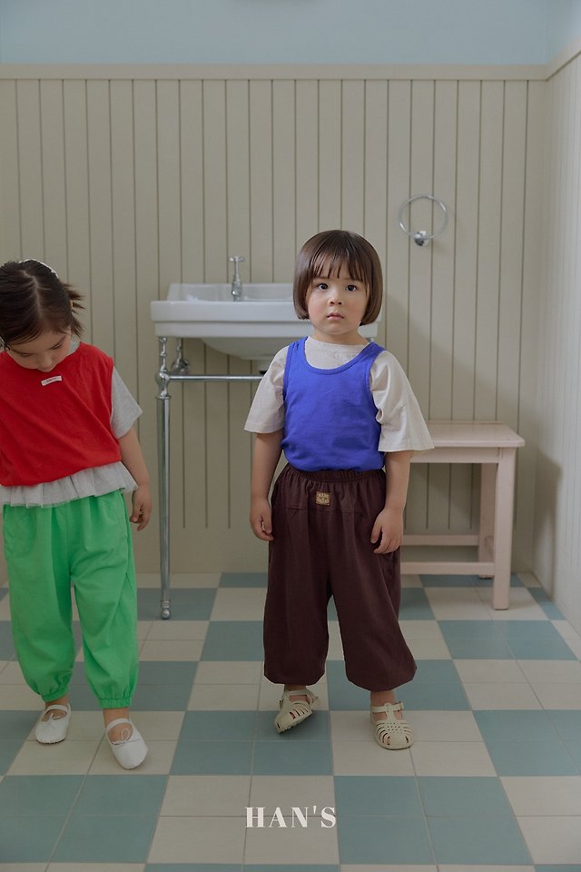 Han's - Korean Children Fashion - #kidsstore - Panel Long Pants - 10