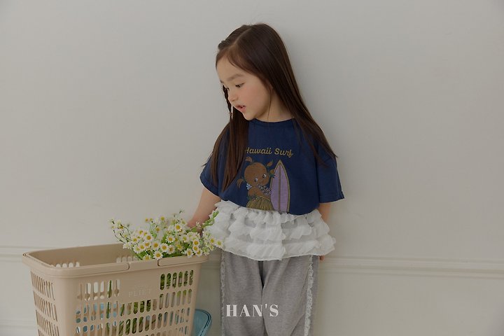 Han's - Korean Children Fashion - #kidsstore - Layered Skirt (Blue) - 8