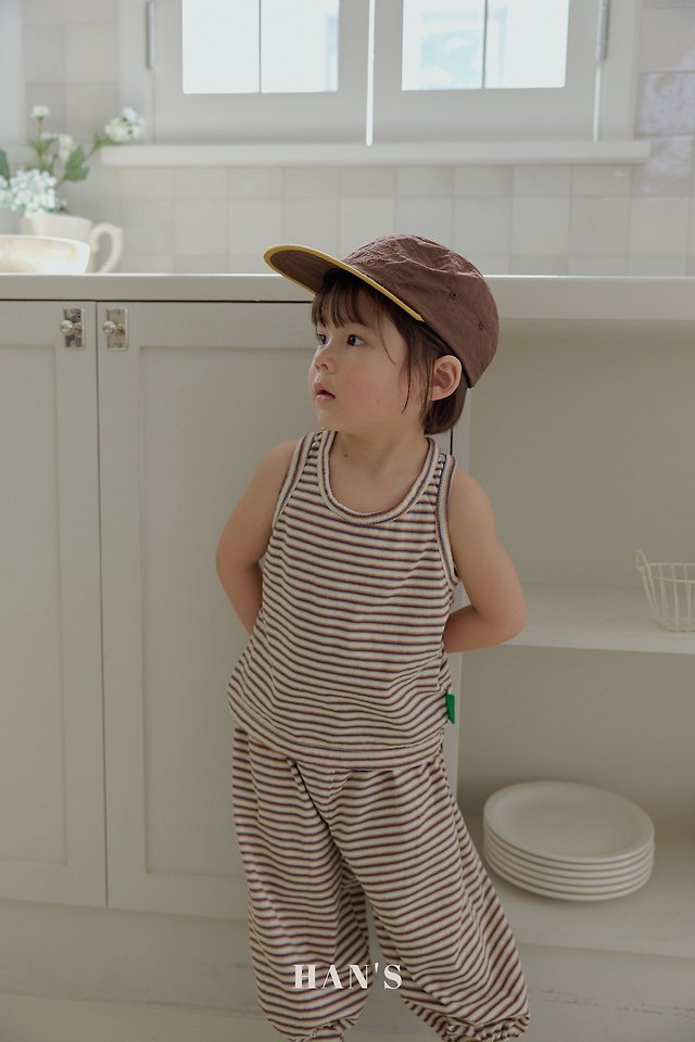 Han's - Korean Children Fashion - #kidsstore - Choco Chip Sleeveless - 12
