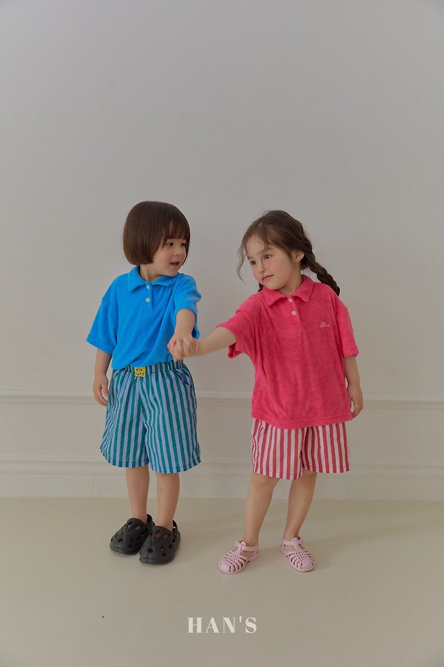 Han's - Korean Children Fashion - #littlefashionista - Terry Collar Tee - 4