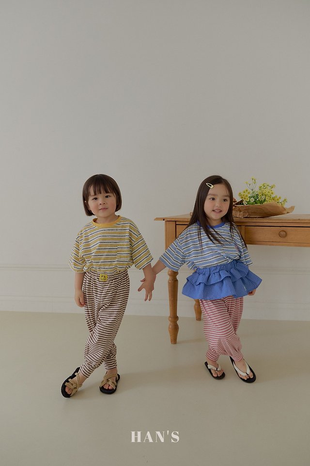 Han's - Korean Children Fashion - #minifashionista - Cans Stripe Tee - 3