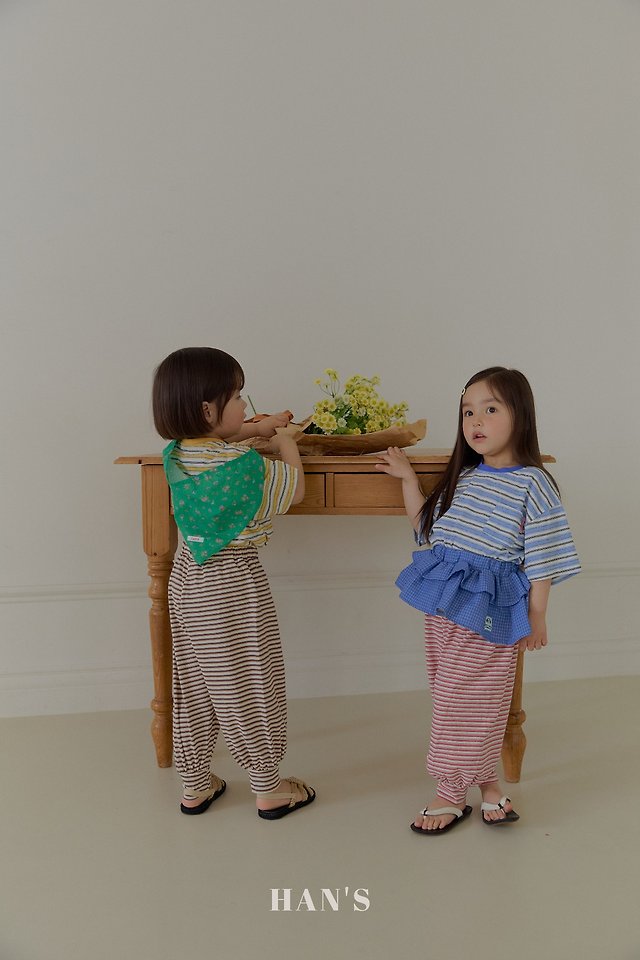 Han's - Korean Children Fashion - #stylishchildhood - Cans Stripe Tee - 7