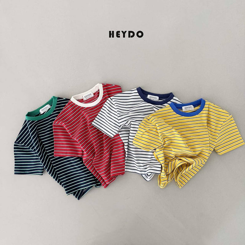 Heydo - Korean Children Fashion - #childofig - Boom Boom Stripe Tee - 3