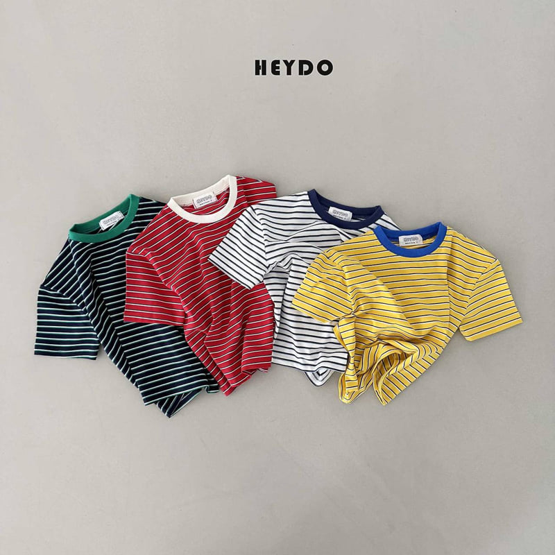 Heydo - Korean Children Fashion - #childofig - Boom Boom Stripe Tee - 4