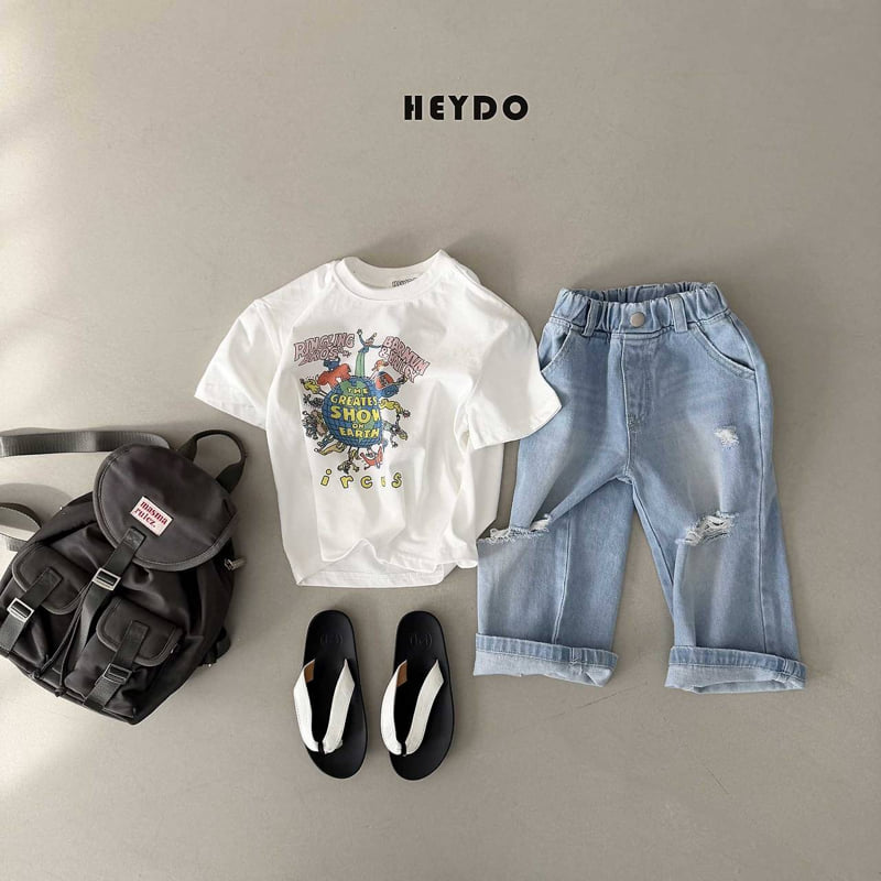 Heydo - Korean Children Fashion - #discoveringself - Ripped Vintage Pants - 5