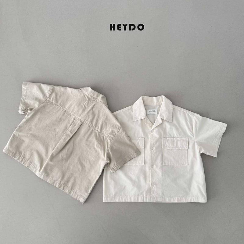 Heydo - Korean Children Fashion - #discoveringself - Rib Pocket Short Sleeve Shirt - 3