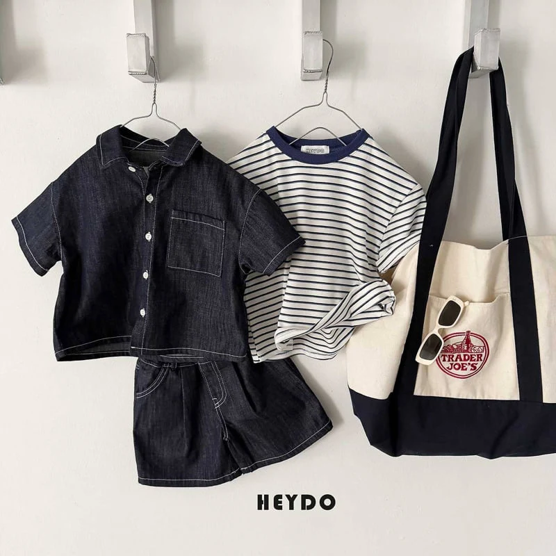 Heydo - Korean Children Fashion - #fashionkids - Boom Boom Stripe Tee - 7