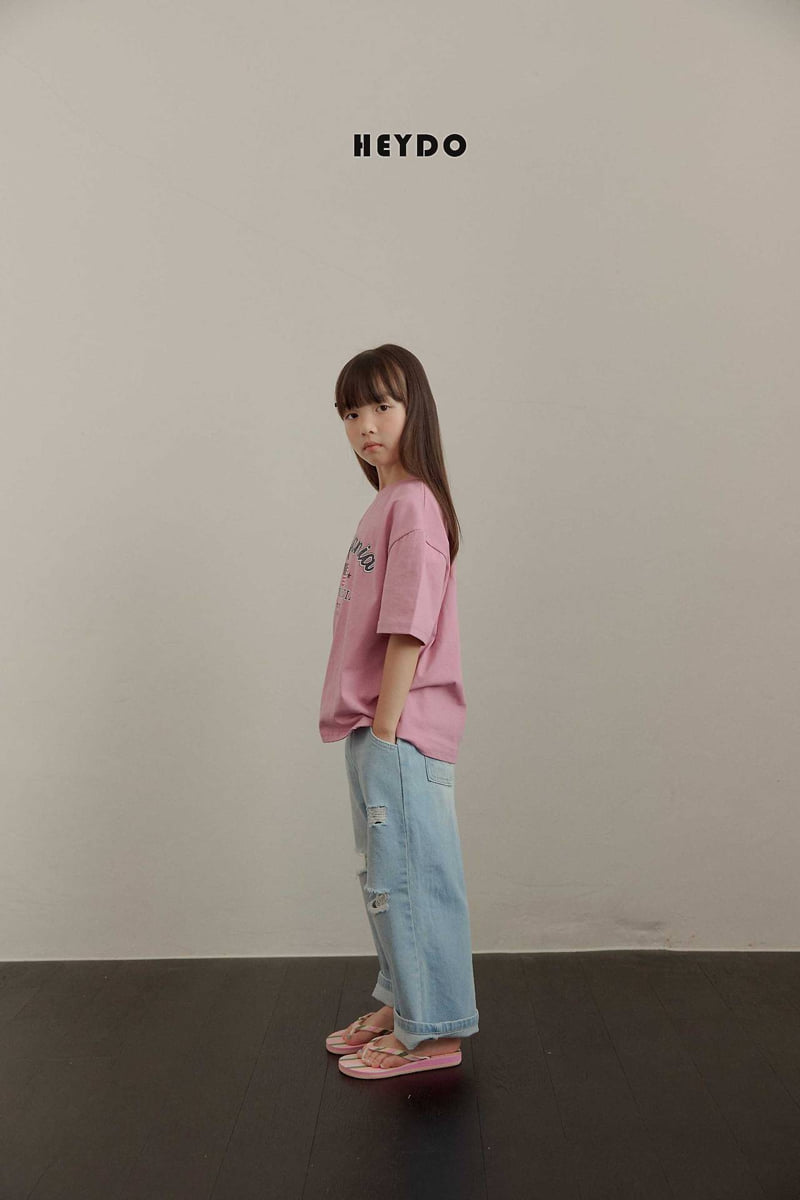 Heydo - Korean Children Fashion - #kidsshorts - Ripped Vintage Pants - 7