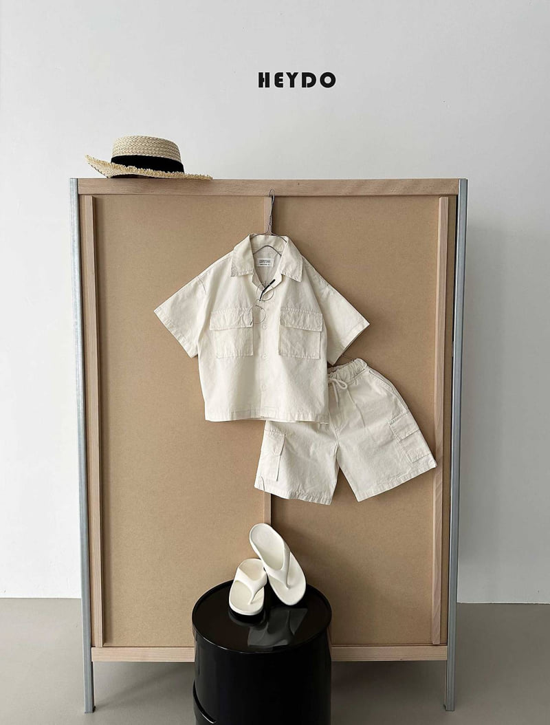 Heydo - Korean Children Fashion - #kidsstore - Rib Pocket Short Sleeve Shirt - 6