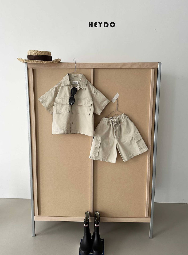 Heydo - Korean Children Fashion - #kidzfashiontrend - Rib Pocket Short Sleeve Shirt - 7