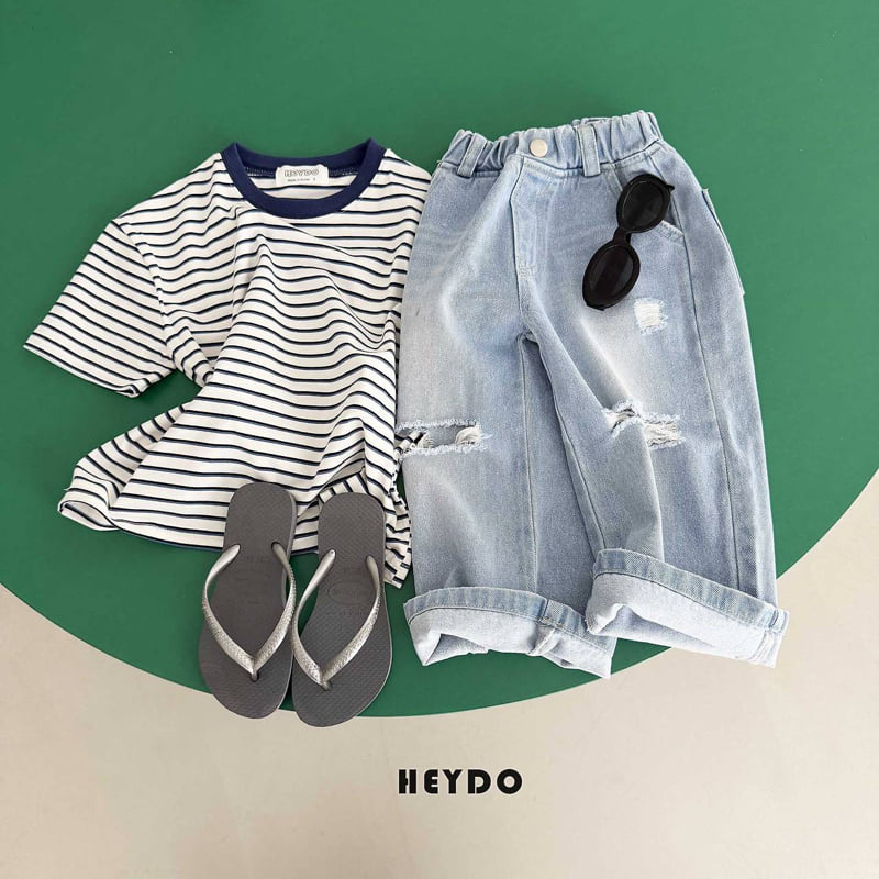 Heydo - Korean Children Fashion - #littlefashionista - Boom Boom Stripe Tee - 12