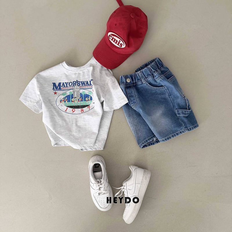 Heydo - Korean Children Fashion - #minifashionista - Carpenter Denim Pants - 8