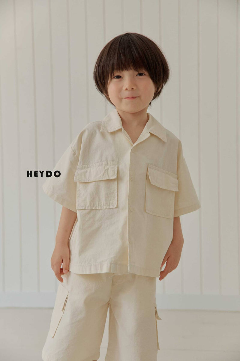 Heydo - Korean Children Fashion - #prettylittlegirls - Rib Pocket Short Sleeve Shirt - 12