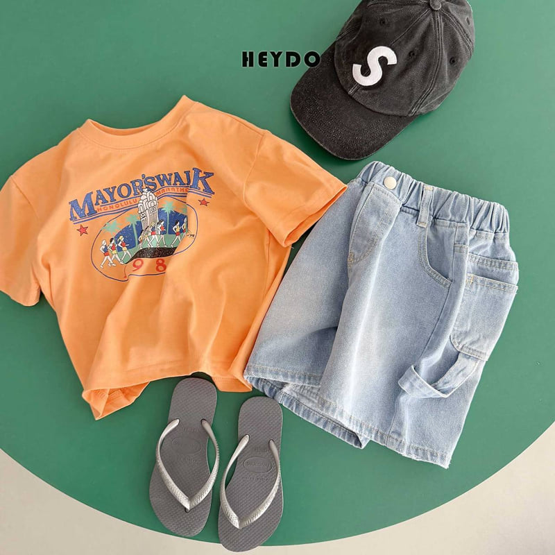 Heydo - Korean Children Fashion - #prettylittlegirls - Carpenter Denim Pants - 9