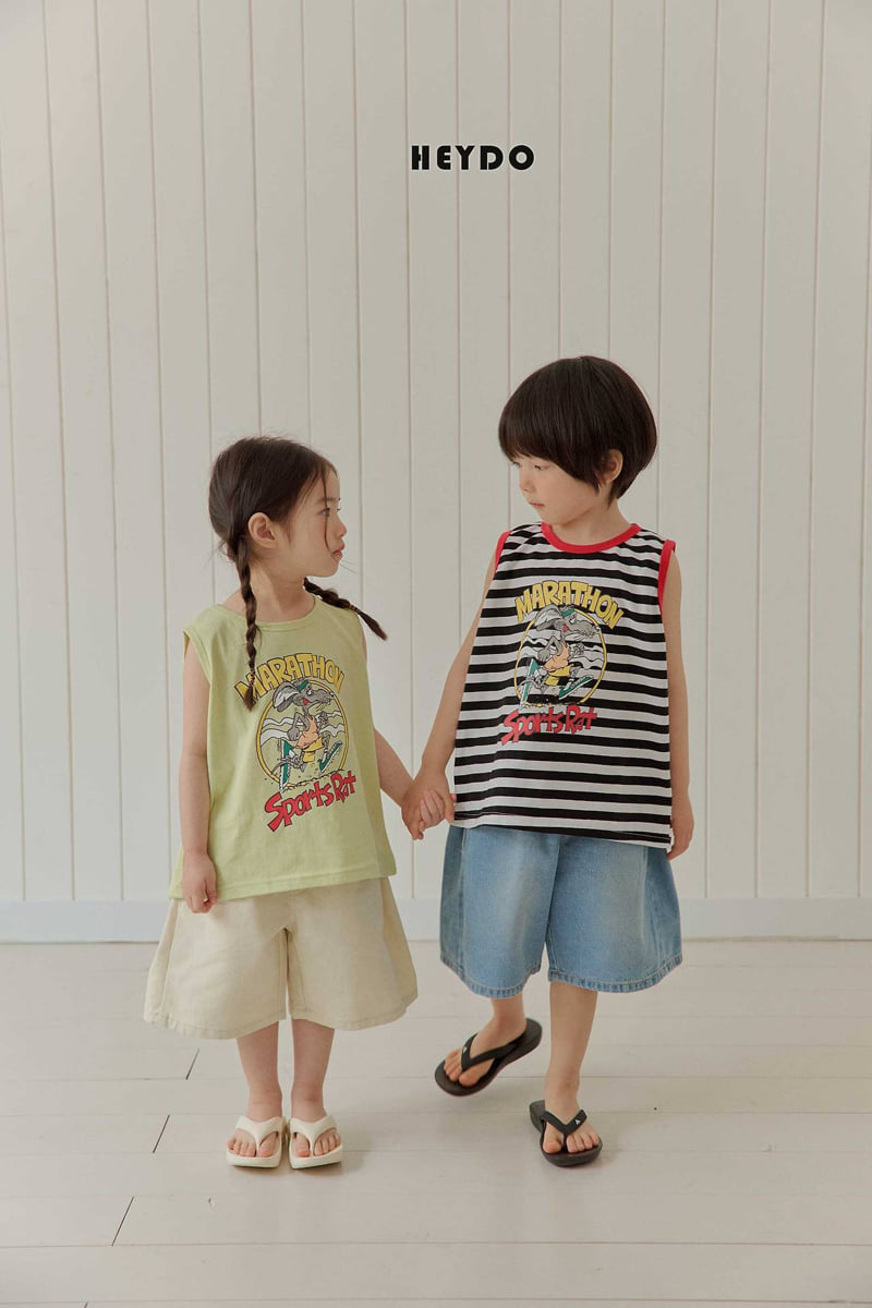 Heydo - Korean Children Fashion - #todddlerfashion - Marathon Sleeveless Tee - 6