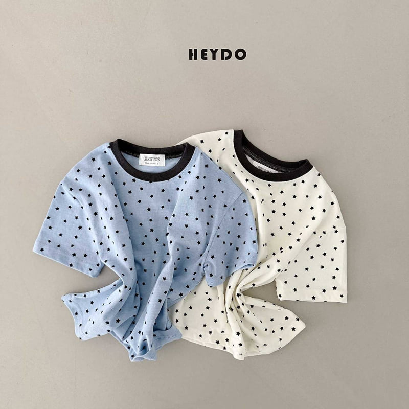 Heydo - Korean Children Fashion - #todddlerfashion - Black Star Tee