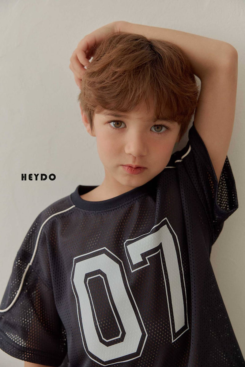 Heydo - Korean Children Fashion - #toddlerclothing - 07 Line Mesh Tee - 8