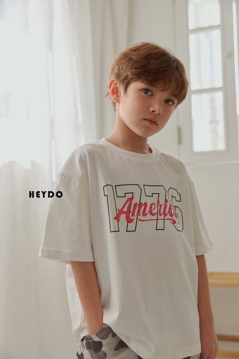 Heydo - Korean Children Fashion - #toddlerclothing - America Tee - 6