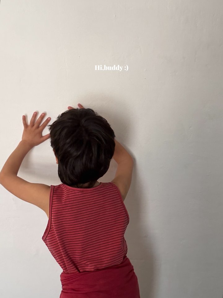Hi buddy - Korean Children Fashion - #Kfashion4kids - Pigment Stripe Sleeveless - 3