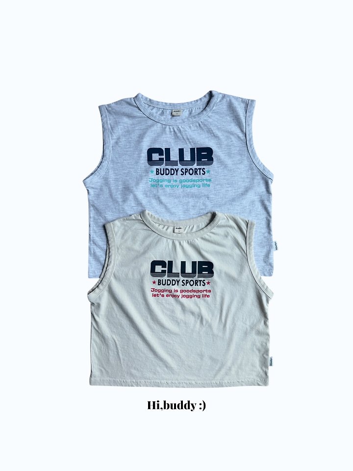 Hi buddy - Korean Children Fashion - #childofig - Club Sleeveless