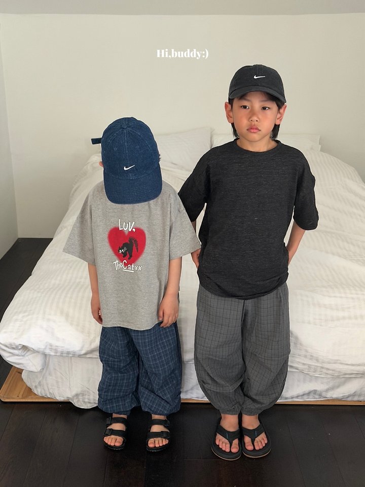 Hi buddy - Korean Children Fashion - #childofig - Check Tok Pants - 12