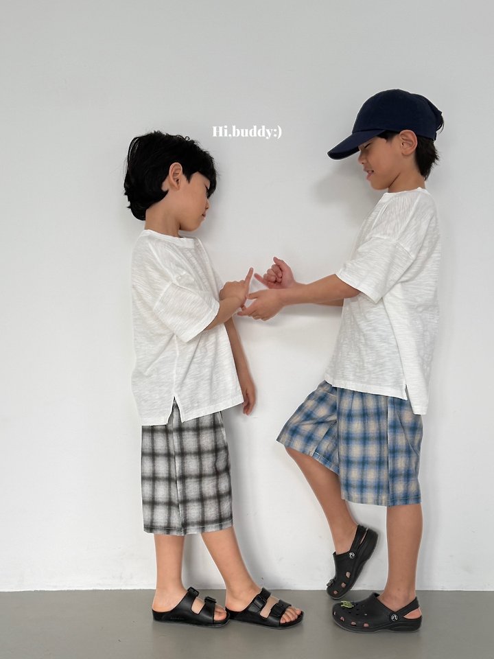 Hi buddy - Korean Children Fashion - #childofig - Check Bermuda Shorts - 6