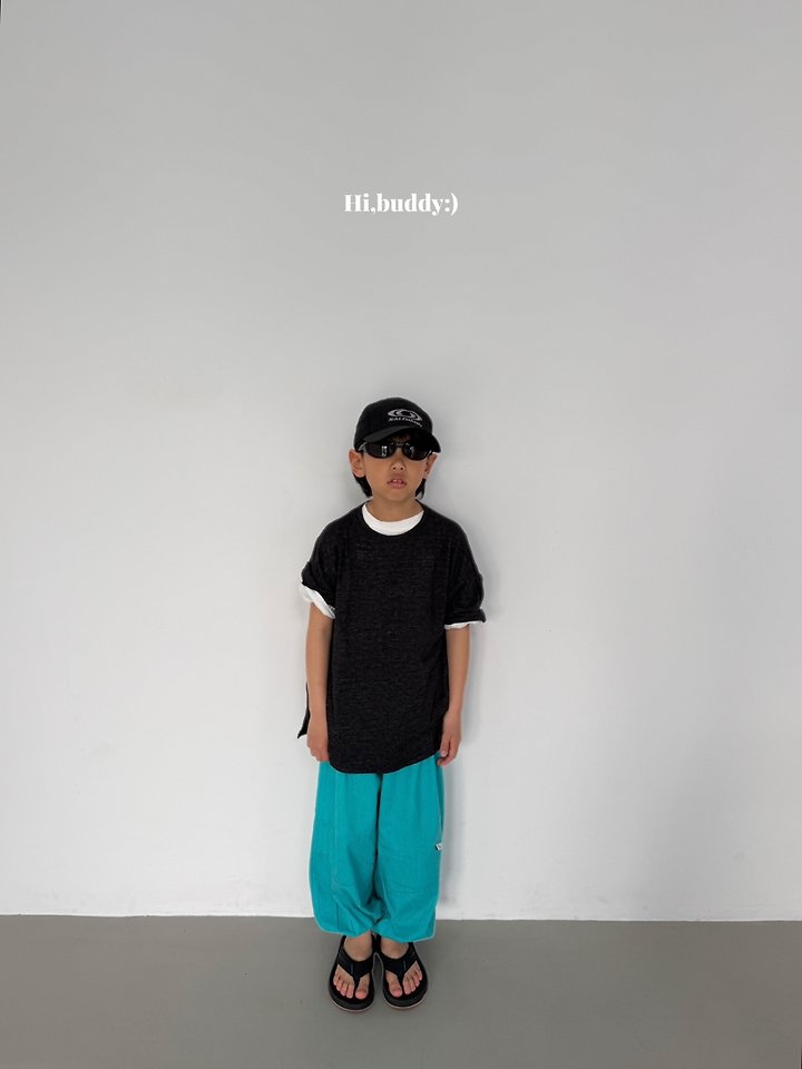 Hi buddy - Korean Children Fashion - #childofig - Slit Short Sleeve Tee - 5