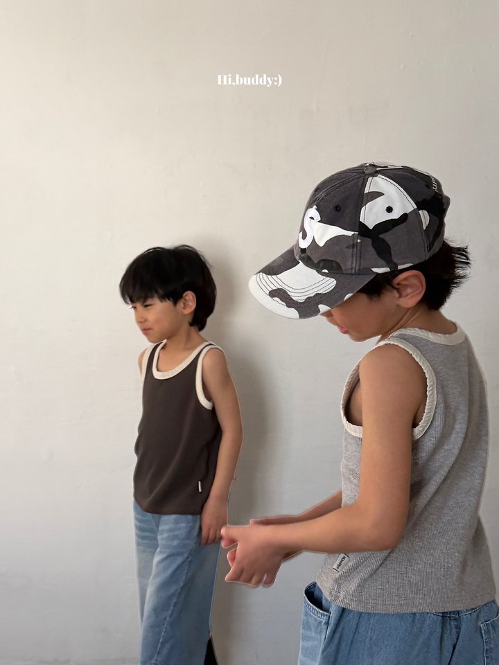 Hi buddy - Korean Children Fashion - #childofig - Waffle Sleeveless - 9