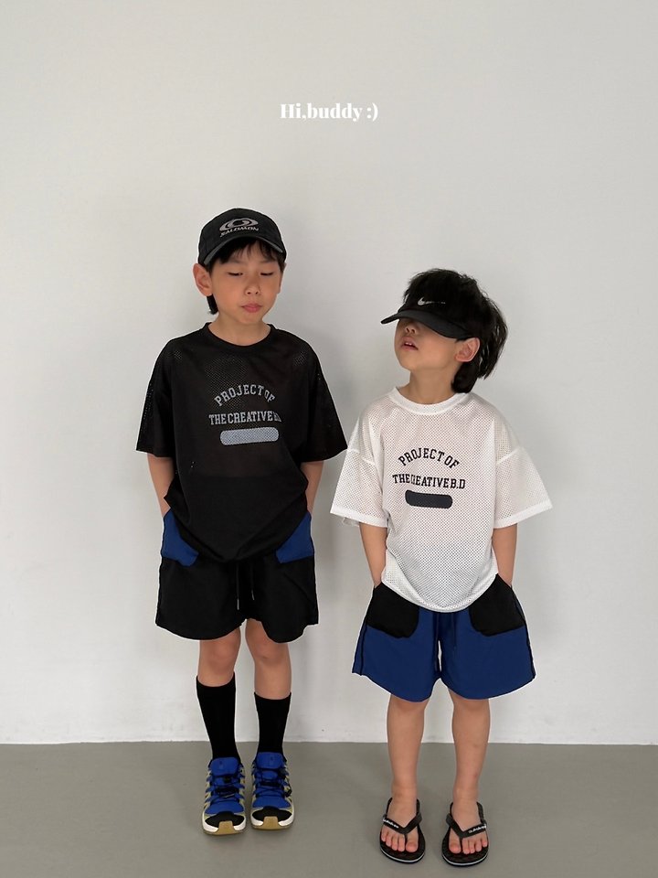 Hi buddy - Korean Children Fashion - #childofig - Return Mesh Tee - 4