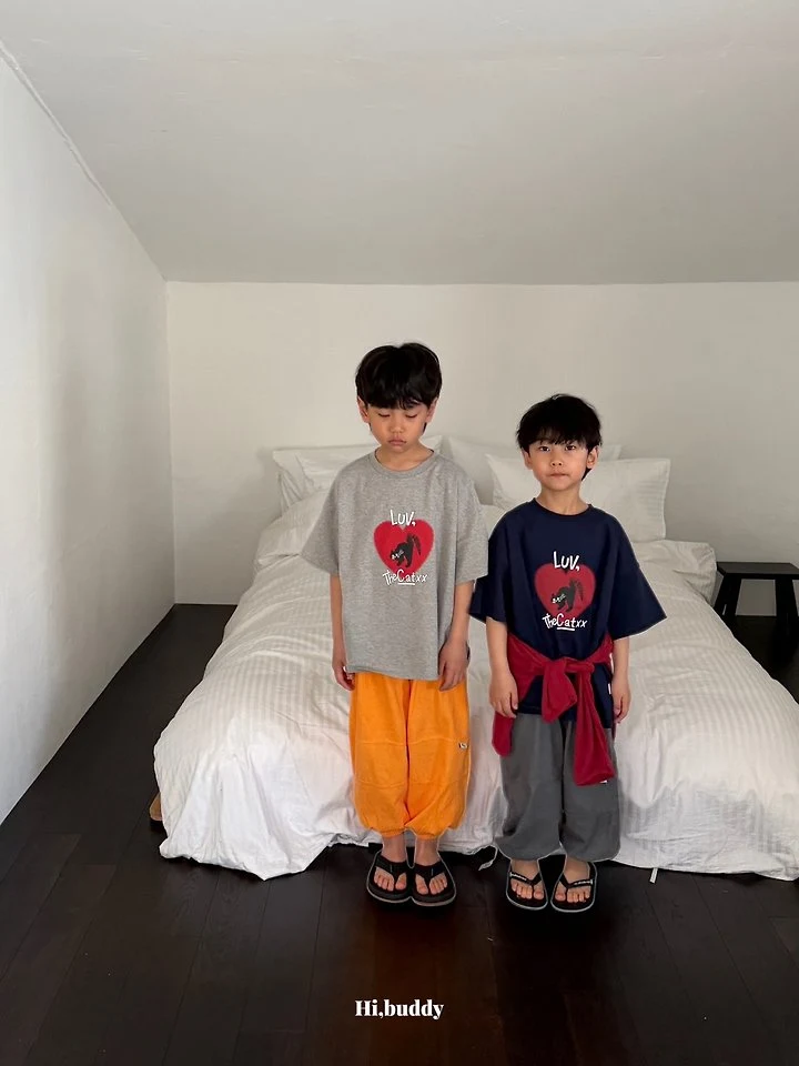 Hi buddy - Korean Children Fashion - #designkidswear - Love Cat Tee - 10